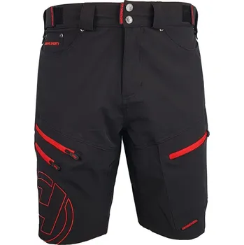 Cyklistické oblečení HAVEN Cyklistické kalhoty krátké bez laclu - NAVAHO SHORTY - červená/černá XL