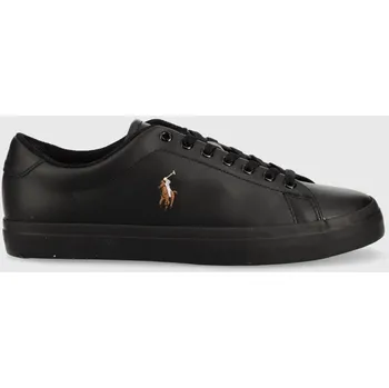 Pánská obuv Kožené sneakers boty Polo Ralph Lauren 816884372002.001 černá 99X, EUR 46