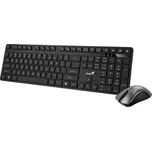 Genius KM-8216S Set klávesnice a myši /Bezdrátové/CZ+SK layout/2,4GHz/miniUSB/Copilot/ černá