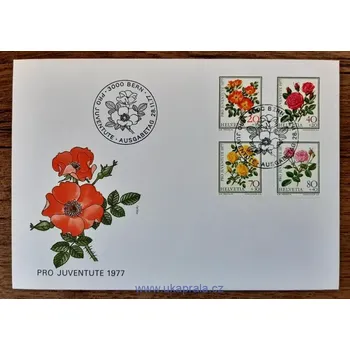 Sběratelství Švýcarsko FDC 1112/5 "PRO JUVENTUTE" r. 1977