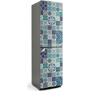 Fototapeta Ozdobná Samolepicí Nálepka na Lednici – Mozaika s Vzhledem Dlaždic