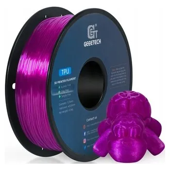 Filament FILAMENT GEEETECH TPU PRŮHLEDNÁ FIALOVÁ STRUNA 1,75mm 1KG