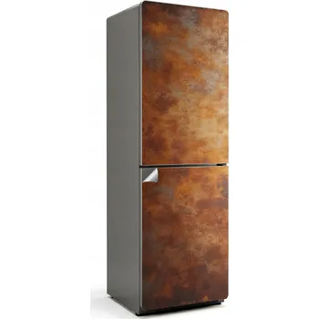 Fototapeta Dekorační nálepka na ledničku se vzorem metalické textury s rzí