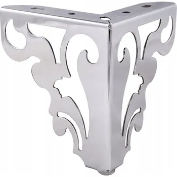 Stolová podnož Nábytková noha, výška 12 cm, chrom