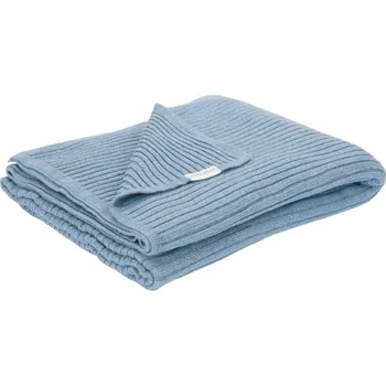 Dětská deka Little Dutch Deka pletená 70x100 cm Pure Denim Blue