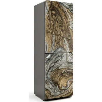 Fototapeta Designová Samolepicí Nálepka na Lednici Abstraktní Tekuté Vlny