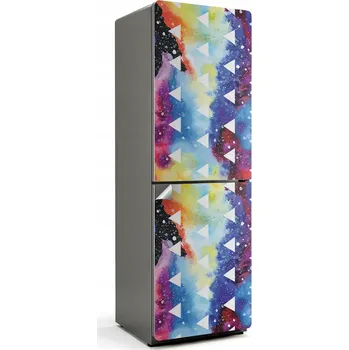 Fototapeta Prémiová Samolepicí nálepka na ledničku Trojúhelníky na akvarelovém pozadí