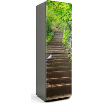 Fototapeta Samolepicí Samolepicí na ledničku do kuchyně Schody v zeleném prostředí