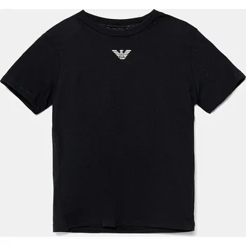 Chlapecké tričko Dětské bavlněné tričko Emporio Armani EB000421.AF15013 námořnická modř 59X, vel. 106