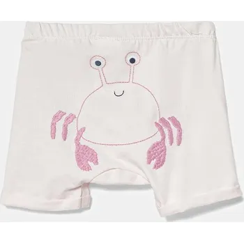 Dětská móda Dětské bavlněné šortky United Colors of Benetton 3MI5A900H.W.Seasonal růžová 03X, vel. 68