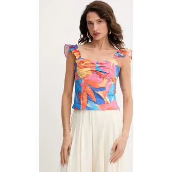 Bavlněný top Morgan OBANA.F oranžová 32X, vel. 40