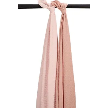 Dětské zboží Meyco Mušelínové pleny 2-balení Soft rose/rose