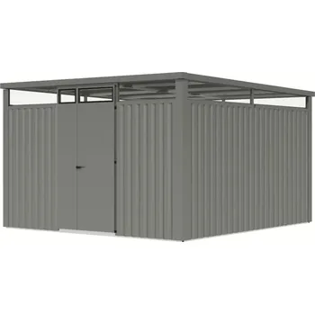 Zahradní domek Plechový domek KARIBU OSTEN 3,5 (12514) šedý LG4475