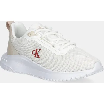 Dámské tenisky Tenisky Calvin Klein Jeans EVA RUNNER L-UP MIX MESH LOGO CK YW0YW01851 bílá 00X, EUR 39