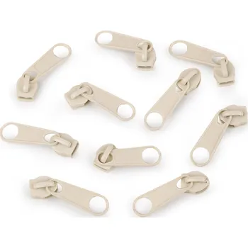 Jezdec ke spirálovým zipům No 5 pro metráž typu POL, barva 103 krémová nejsvět.