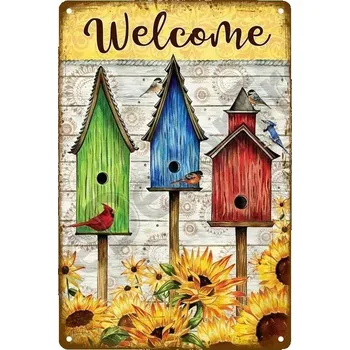 Plechová cedule Plechová retro cedule | zahradní dekorace - 1 , 40 x 30 cm