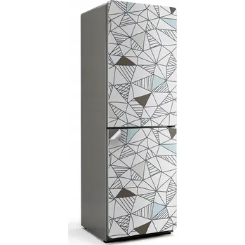 Fototapeta Samolepicí nálepka na ledničku s potiskem - abstraktní geometrický vzor