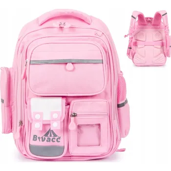 Školní batoh Školní batoh Bivacc s více přihrádkami fialový, růžový 19 l