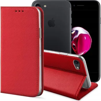 Pouzdro na mobilní telefon Flipové pouzdro Hello Case pro Apple iPhone 7, iPhone 8, iPhone SE (2020), iPhone SE (2022) červené