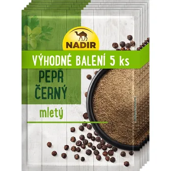 Nadir Pepř černý mletý 5ks