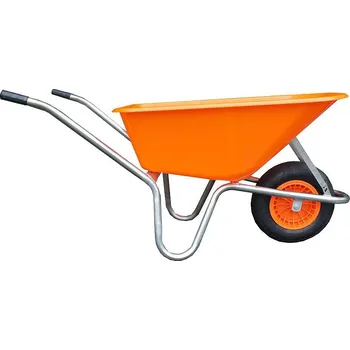 Kolečko Kolečko zahradní PVC korba 100l, oranžové