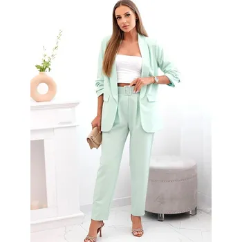 Dámský kostýmek KS 80172K pistáciový, VELIKOST UNI ( S, M , L )