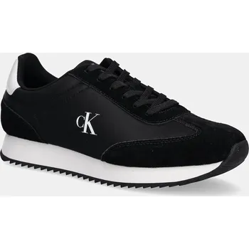 Dámské tenisky Tenisky Calvin Klein Jeans RUNNER LACEUP MG NYLON MIX dámské, černá barva, YW0YW01828 99X, EUR 36