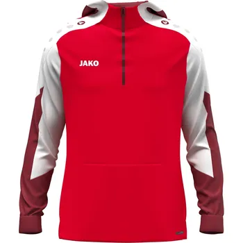 JAKO DYNAMIC mikina s kapucí krátký zip vel. 152, vínová
