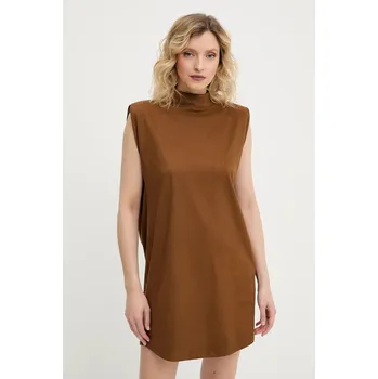 Dámské šaty Šaty Answear.LAB hnědá barva, mini 3629.ios 88X, vel. M