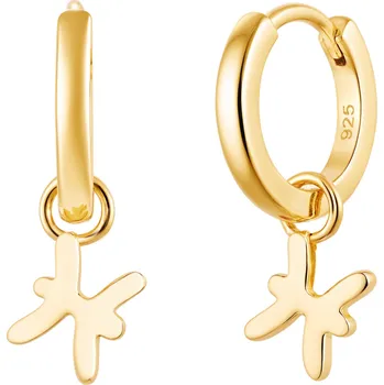 Náušnice Olivie Stříbrné náušnice RYBY GOLD 9598 Ag 925; ≤1,9 g.