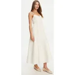 TWINSET Letní šaty 251TT2070 Écru Regular Fit 38