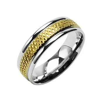 Prsten Spikes USA Pánský ocelový prsten, vel. 72 - velikost 72 - OPR1394-72