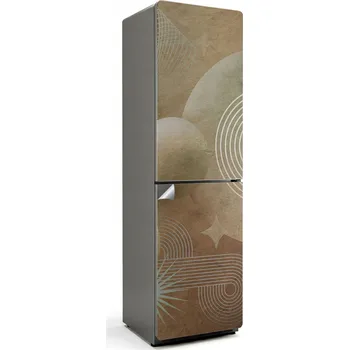 Fototapeta Samolepicí nálepka na ledničku do kuchyně Abstraktní kruhy a linie