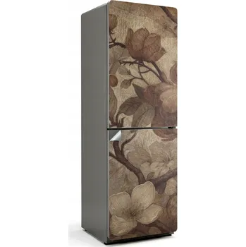 Fototapeta Moderní Maskovací Nálepka na Lednici Vybledlá květinová kompozice