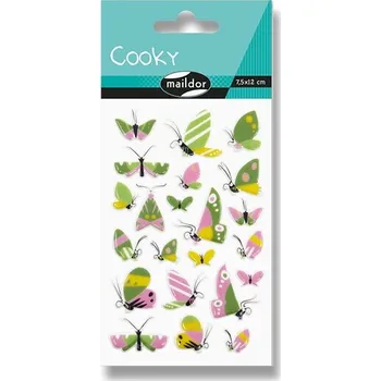 samolepka Samolepky Maildor 3D Cooky - Motýlci