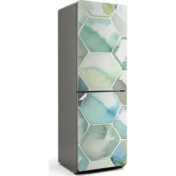 Fototapeta Prémiová Samolepicí nálepka na ledničku Hexagonální akvarelový vzor