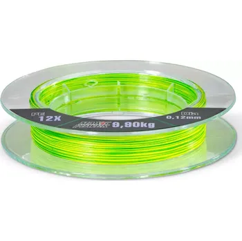 Saenger šňůra Hi-Vis Tiger Braid 12X 0,12mm 9,9kg 150m Yellow Green