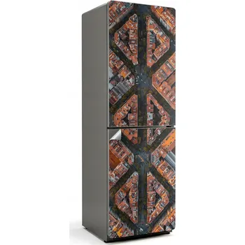 Fototapeta Samolepka s potiskem fotografie na lednici - Architektonický vzor z ptačí perspektivy