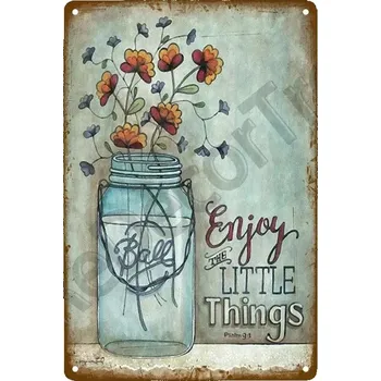 Plechová cedule Plechová retro cedule | zahradní dekorace - 26 , 20 x 30 cm