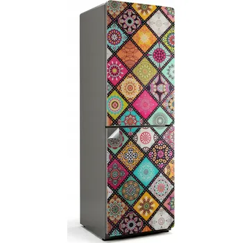 Fototapeta Dekorativní Samolepicí nálepka na ledničku v barevných kosočtvercích