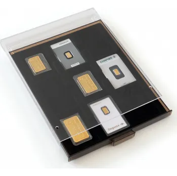 LEUCHTTURM Boxy na mince, čtvercové, černé Velikost 1 pole: 86 x 54 mm