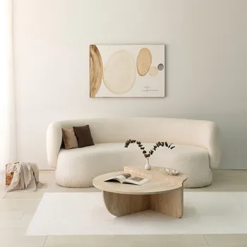 Konferenční stolek VERNANTE složitelný konferenční stolek, travertine