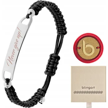 Náramek Náramek se s gravírováním, pletený provázkový, různé barvy