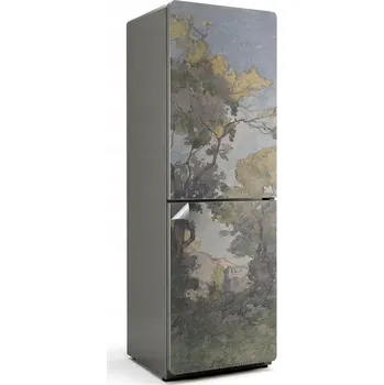 Fototapeta Dekorační nálepka na ledničku – Malířská krajina se stromy