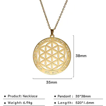 Přívěsek Květ života přívěsek s mandalou | přívěsek na krk | ochranný amulet - 5