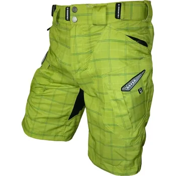 Cyklistické oblečení HAVEN Cyklistické kalhoty krátké bez laclu - CUBES II - žlutá S