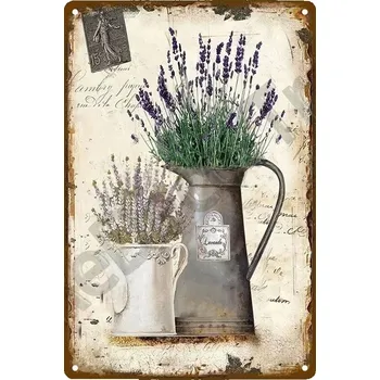 Plechová cedule Plechová retro cedule | zahradní dekorace - 12 , 20 x 30 cm