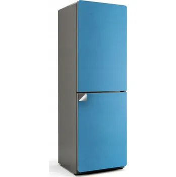 Fototapeta Samolepka s potiskem s grafikou na ledničku bez bublinek, barva modrá