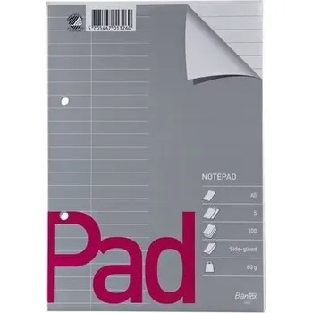 Blok Notes Bantex A5 bílý