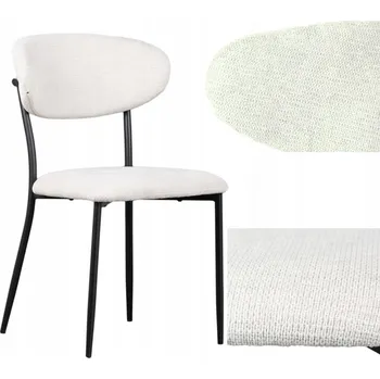 Jídelní židle Bankietowo židle, béžová látka, 1 ks